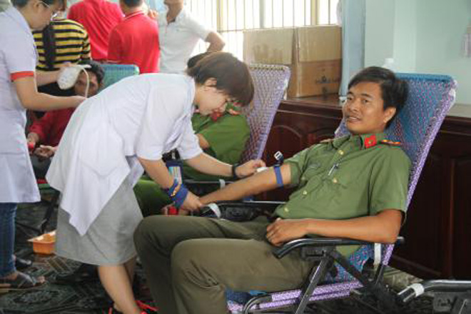 Lan tỏa phong trào hiến máu cứu người trong Công an Lâm Đồng