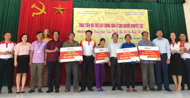 HDBank hỗ trợ xây nhà cho hộ nghèo miền núi Quảng Ninh