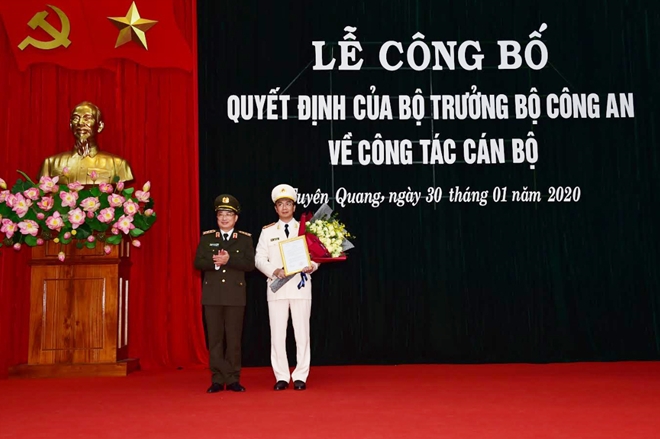 Công bố quyết định bổ nhiệm Giám đốc Công an tỉnh Tuyên Quang