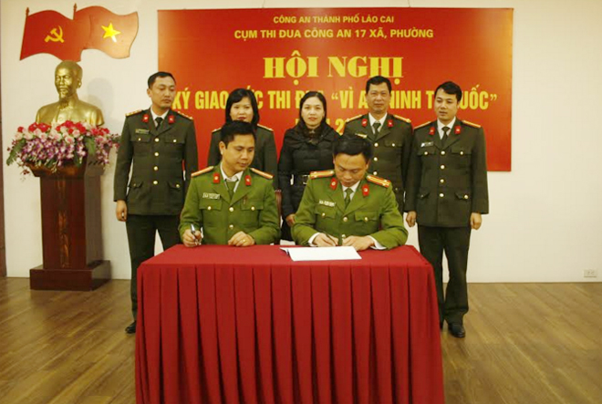 Công an Lào Cai ký kết giao ước thi đua “Vì An ninh Tổ quốc” năm 2020