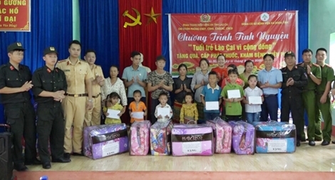 Tuổi trẻ Công an tỉnh Lào Cai tình nguyện hướng về cơ sở