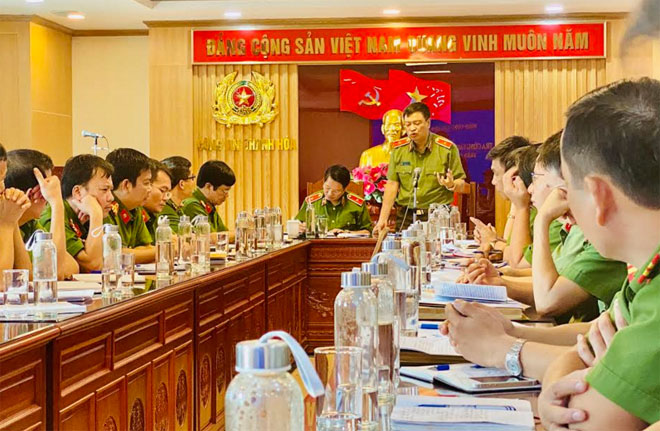 Đoàn kiểm tra của Bộ Công an kiểm tra công tác phòng chống ma tuý tại Thanh Hoá