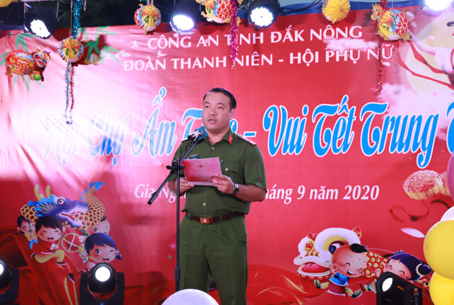 Công an tỉnh Đắk Nông tổ chức Tết Trung thu cho con em cán bộ chiến sĩ