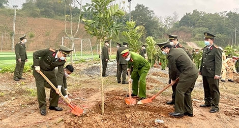 Công an Lào Cai, Yên Bái phát động "Tết trồng cây Xuân Tân Sửu năm 2021"