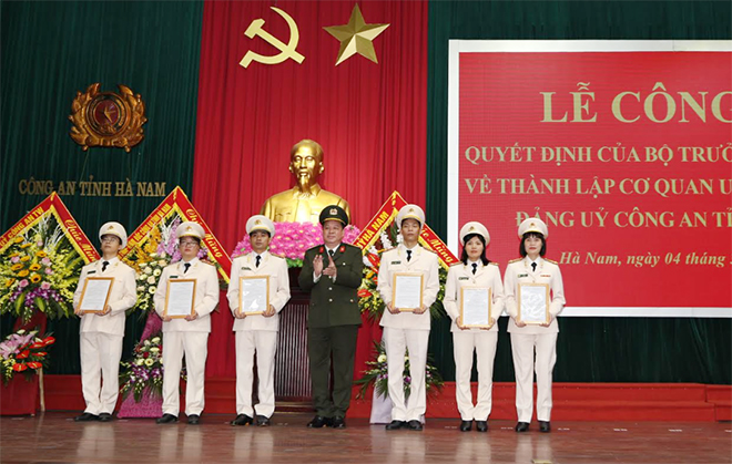 Thành lập Cơ quan UBKT Đảng uỷ Công an tỉnh Hà Nam