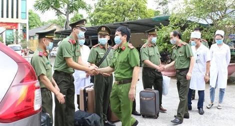 Bệnh viện Công an tỉnh Thanh Hóa chi viện chống dịch tại TP Hồ Chí Minh