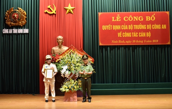 Công bố quyết định bổ nhiệm Giám đốc Công an tỉnh  Ninh Bình