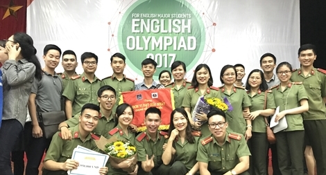Học viện An ninh Nhân dân giành Quán quân Olympic tiếng Anh chuyên toàn quốc 2017