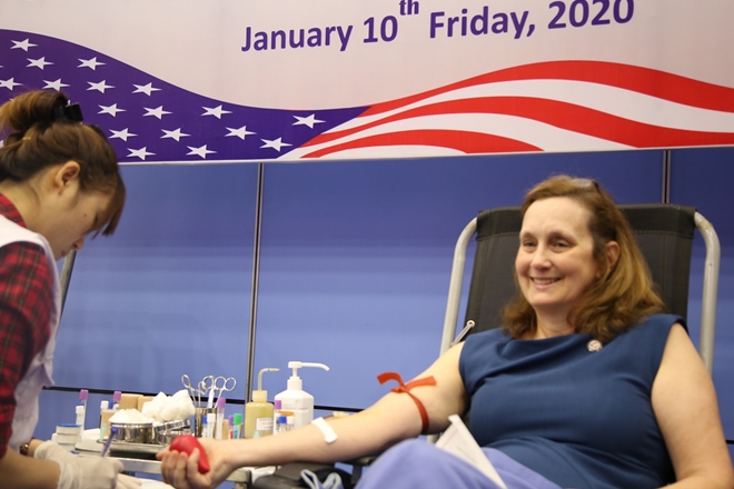 ĐSQ Mỹ tổ chức Ngày hội hiến máu lần thứ 8