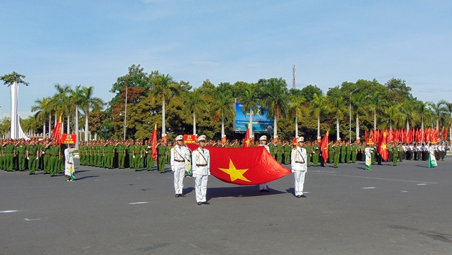 Khai mạc Hội thi điều lệnh, bắn súng, võ thuật CAND của Bảng thi số 8