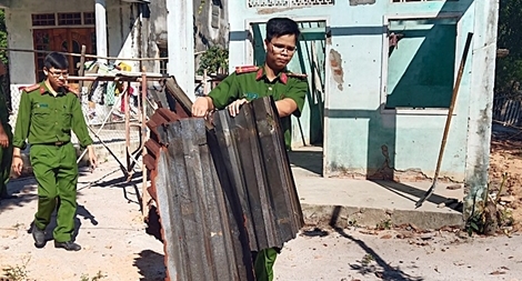 Tuổi trẻ Công an tỉnh Quảng Nam hỗ trợ xây dựng nhà tình nghĩa