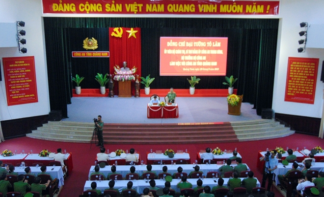 Bộ trưởng Tô Lâm làm việc với Công an tỉnh Quảng Nam - Ảnh minh hoạ 2