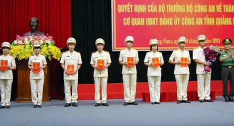 Thành lập Cơ quan Ủy ban Kiểm tra Đảng ủy Công an tỉnh Quảng Nam