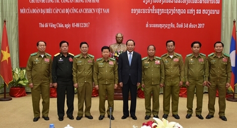 Thắt chặt hơn nữa hợp tác Việt Nam – Lào trong lĩnh vực an ninh