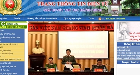 Công an Hà Nội đẩy mạnh cải cách thủ tục hành chính