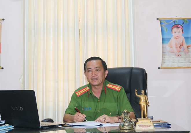 Đại tá, TS Bùi Bé Năm - Trưởng phòng Cảnh sát Hình sự Công an tỉnh An Giang: