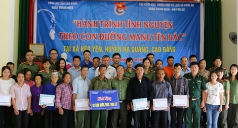 Cục Khoa học, Chiến lược và Lịch sử Công an hành trình tình nguyện tại Cao Bằng