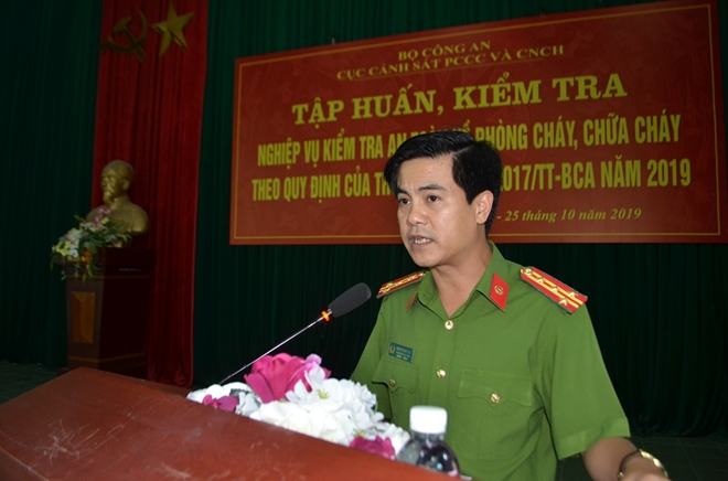 Công an tỉnh Nghệ An tổ chức lớp tập huấn về PCCC