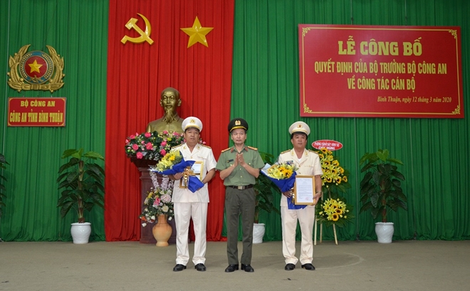 Công an tỉnh Bình Thuận có 2 Phó giám đốc mới