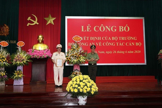 Đại tá Nguyễn Quốc Hùng giữ chức vụ Giám đốc Công an tỉnh Hà Nam