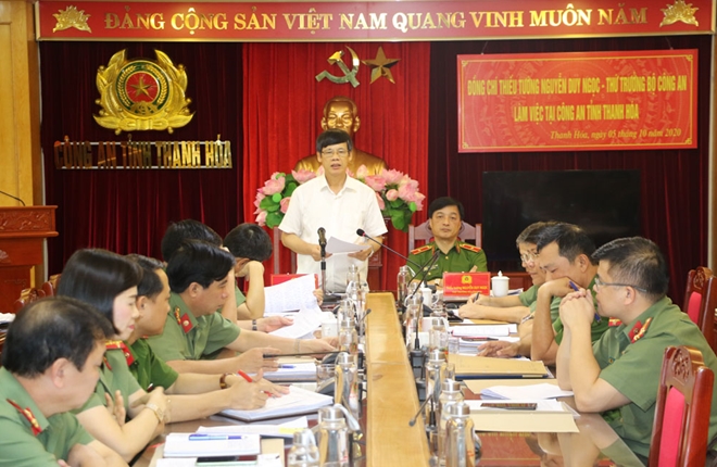 Thứ trưởng Nguyễn Duy Ngọc kiểm tra công tác tại Công an Thanh Hóa - Ảnh minh hoạ 2