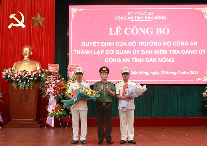 Thành lập Cơ quan Ủy ban Kiểm tra Đảng ủy Công an tỉnh Đắk Nông