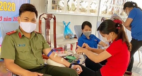 Thiếu úy Công an với 53 lần hiến máu tình nguyện