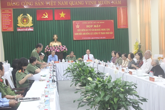 Công an TP Hồ Chí Minh vinh danh Anh hùng LLVTND Võ Văn Em