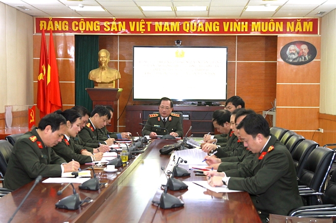 Thứ trưởng Nguyễn Văn Thành làm việc với Đảng uỷ, lãnh đạo Cục Truyền thông CAND