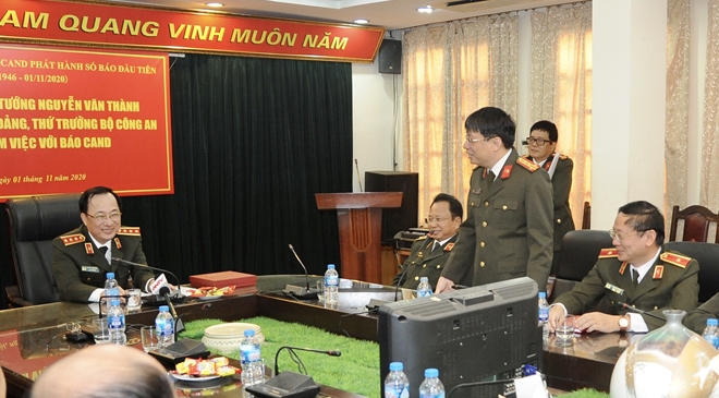 Thứ trưởng Nguyễn Văn Thành chúc mừng Báo CAND nhân kỷ niệm 74 năm Ngày phát hành số báo đầu tiên - Ảnh minh hoạ 7