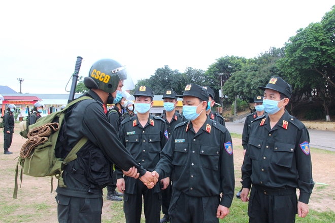 Bộ Tư lệnh Cảnh sát cơ động tăng cường 256 CBCS hỗ trợ Bắc Giang chống dịch