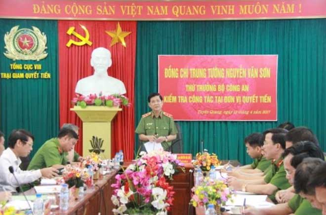 Thứ trưởng Nguyễn Văn Sơn kiểm tra công tác tại Trại giam Vĩnh Quang và Quyết Tiến - Ảnh minh hoạ 3