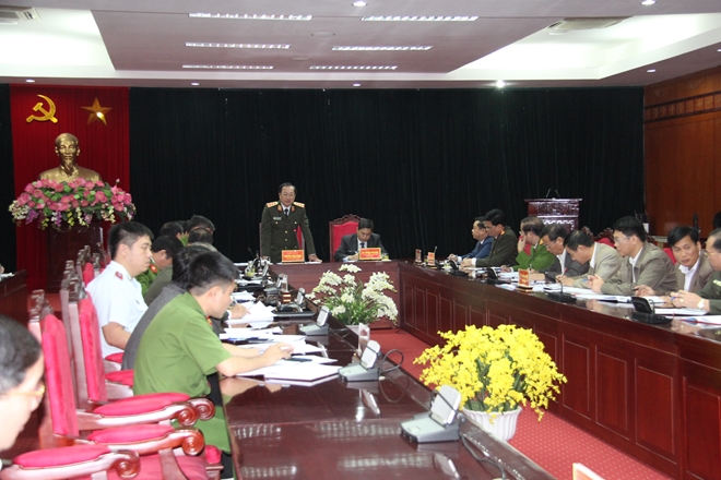 Đoàn công tác liên ngành Bộ Công an, Bộ Y tế, Bộ Lao động thương binh- xã hội làm việc tại tỉnh Sơn La