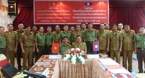 Hợp tác bảo vệ ANTT giữa CA tỉnh Nghệ An và CA tỉnh Hủa Phăn, tỉnh Bo Li Khăm Xay (Lào)