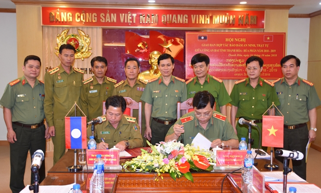 Công an Thanh Hóa – Hủa Phăn (Lào) hợp tác bảo vệ ANTT