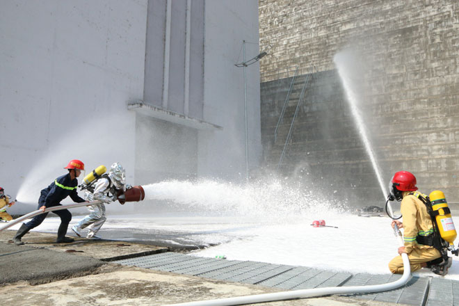 Diễn tập phương án chữa cháy tại Nhà máy Thủy điện Lai Châu - Ảnh minh hoạ 3