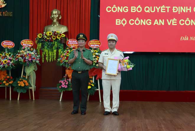 Thiếu tá Nguyễn Hữu Đức giữ chức vụ Phó Giám đốc Công an tỉnh Đắk Nông - Ảnh minh hoạ 2