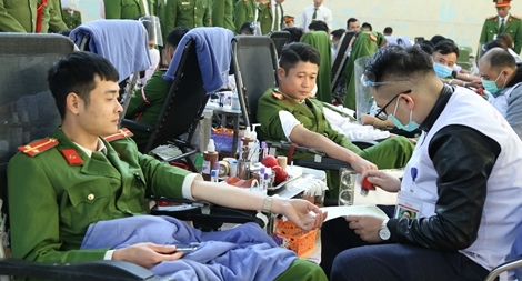 Học viện CSND hiến hơn 1.200 đơn vị máu