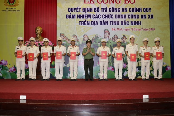 Bắc Ninh điều động 202 cán bộ Công an chính quy đảm nhiệm chức danh Công an  xã