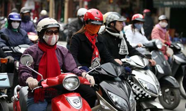 Nhiệt độ miền Bắc sẽ xuống thấp trong ngày đi làm đầu năm.