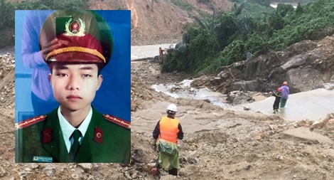 Đưa được thi thể Đại úy Trương Văn Thắng hy sinh trong lúc chống lũ về BV tỉnh Quảng Trị