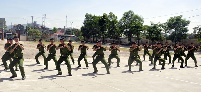 Bế giảng khóa huấn luyện chiến sỹ nghĩa vụ tham gia CAND năm 2018