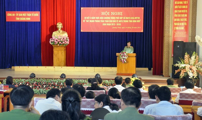 Quảng Ninh tổng kết 5 năm phối hợp đẩy mạnh phong trào Toàn dân bảo vệ ANTQ