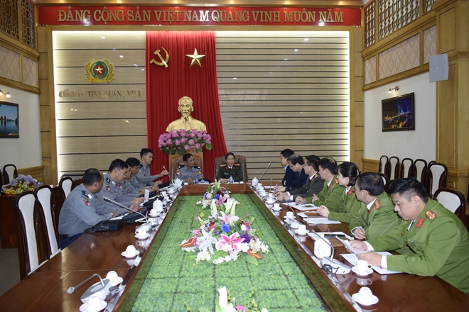 Công an Quảng Ninh làm việc với Đoàn đại biểu Bộ Nội vụ Myanmar