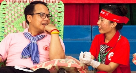 Người đàn ông Thái Lan hiến máu lần thứ 48 tại “Giọt hồng đất Kiên Giang”