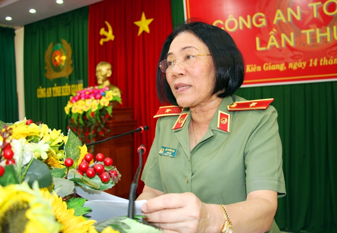 Thứ trưởng Nguyễn Văn Sơn dự triển khai công tác năm 2019 Công an tỉnh Kiên Giang