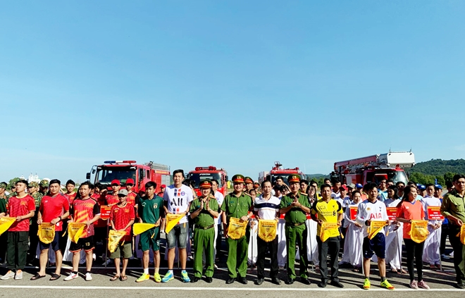 Huyện đảo Phú Quốc tổ chức hội thao kỹ thuật chữa cháy và cứu nạn cứu hộ