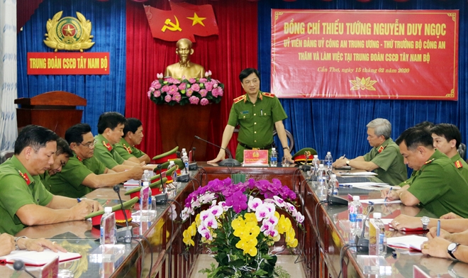 Thứ trưởng Nguyễn Duy Ngọc làm việc với Thủy đoàn II Cục CSGT và Trung đoàn CSCĐ Tây Nam Bộ - Ảnh minh hoạ 6