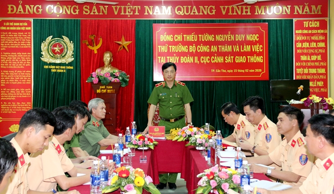 Thứ trưởng Nguyễn Duy Ngọc làm việc với Thủy đoàn II Cục CSGT và Trung đoàn CSCĐ Tây Nam Bộ - Ảnh minh hoạ 2