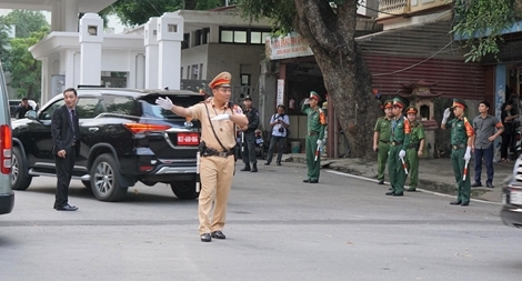 An ninh được thắt chặt tại Lễ quốc tang Chủ tịch nước Trần Đại Quang